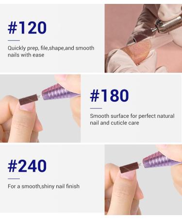 Buy AIRSEE 100 Pcs Small Sanding Bands for Nail Drills 180 Grit Acrylic File Attachments for Professional Manicure & Pedicure | Fast International Shipping - Buy Online on GoSupps.com