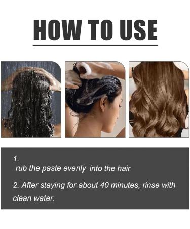 Nbzsmlkn Long Lasting Hair Dye Set Gray Hair Coverage Without Damaging the Scalp Long Lasting and Natural Hair Color Shampoo for Women and Men Brown - Buy Online on GoSupps.com