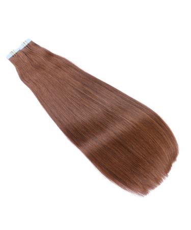Buy #6 Brown Tape-In Hair Extensions - 60cm 40 Tresses 100% Remy Real Hair - Novon Hair Extensions - Buy Online on GoSupps.com
