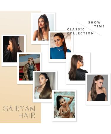 Gairyan Clip in Ponytail Hair Extensions 21 inch Ponytail Extension Long Straight Pony Tails Claw on Ponytail Synthetic Hairpieces for Women Soft Natural Look (Dark Blonde & Bleach Blonde) - Buy Online on GoSupps.com