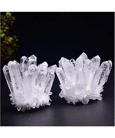 Natural Crystal Rough Crystal Cluster 300g-700g Natural Rare White Quartz Crystal Cluster Specimen (Size : 400g-500g) - Buy Online on GoSupps.com