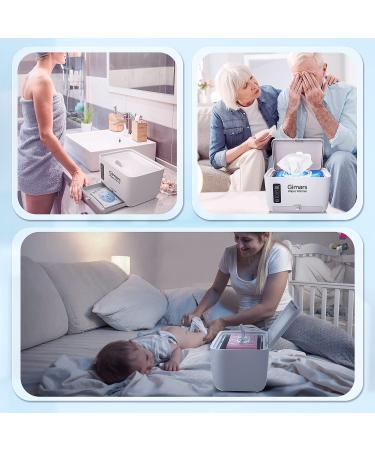 Gimars Wet Wipe Warmer with LED Temperature Control - Gentle Heating for Baby Diaper Wipes - Buy Online on GoSupps.com