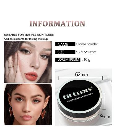 Oil Control Translucent Loose Face Powder - Lightweight Natural Finish - 0.35 Oz/10g (02 Pink) - Buy Online on GoSupps.com