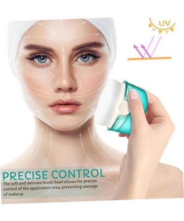 PLAFOPE Flat Top Makeup Brush with Cover Compacts Diched Synthetic Civil Foundation for Sunscreen Foundation Lightswheeled Egalige Makeup Application - Buy Online on GoSupps.com