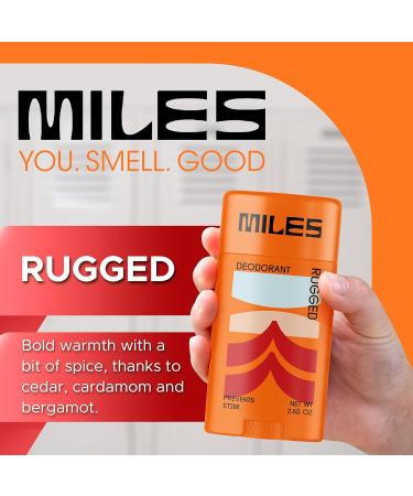 Miles Kids Deodorant for Boys and Girls - Aluminum Free Deodorant for Kids and Teens Natural Hypoallergenic Made in USA - Rugged Scent 1-Pack Rugged 2.65 Ounce (Pack of 1) - Buy Online on GoSupps.com