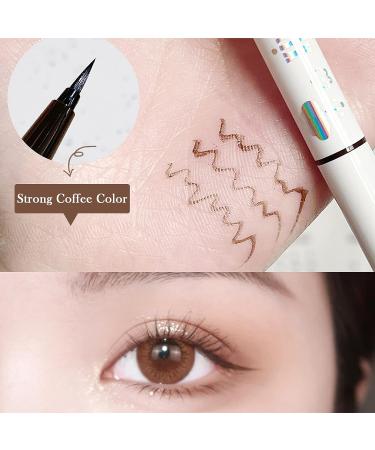 Vtrem 3PCS Eyeliner Pen Set - No-Skip Ultra-Fine Tip Liquid Eyeliner Pencil for Women - Waterproof Smudgeproof Long-Lasting Eye Liners in Black/Brown/Coffee Color - 0.56oz - Buy Online on GoSupps.com