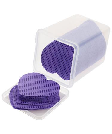 Beaupretty 200 Sheets Eyelash Cleaning Pads Nail Wipes Removal Tool Paddleboard Fin Clip Gel Nail Remover Wipes Nail Glue Remover Cleansing Wipes Travel Brightener Make up Cotton Purple
