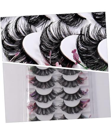 minkissy 7 Pairs false eyelashes false lash extensions colored eyelashes individual cosplay lashes colored lashes fake eyelashes lashes with color extend artificial fiber halloween - Buy Online on GoSupps.com