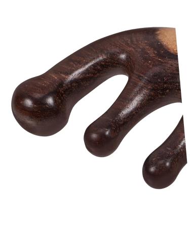 Frcolor Wooden Massage Comb for Men | Wide-Tooth Scalp & Hair Care Tool | No Static | 10.5x5.5 cm - Buy Online on GoSupps.com