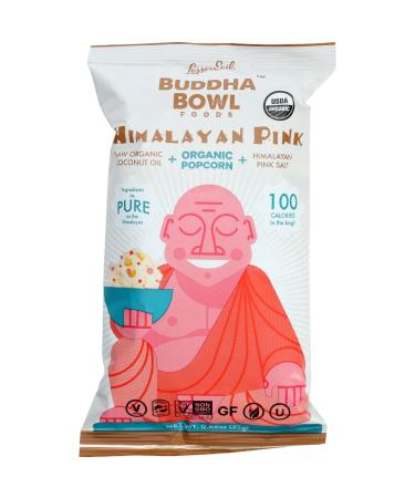 LesserEvil Himalayan Pink Salt Organic Popcorn No Artificial Ingredients Coconut Oil Pack of 12 0.88 oz Bags