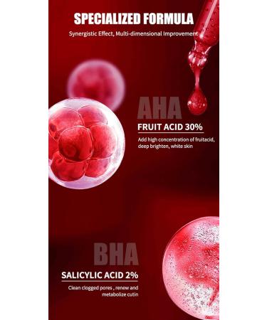 Fruit Acid Salicylic Acid Essence Fruit Acid Serum Salicylic Acid Serum Salicylic Acid Acne Treatment to Rejuvenate Skin Remove Acne Control Oil and Shrink Pores 30ml - Buy Online on GoSupps.com