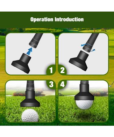 ACCTOLF Golf Ball Retriever - Portable Suction Cup Pickup Tool for Putter Grip - Professional Golf Accessories - Buy Online on GoSupps.com