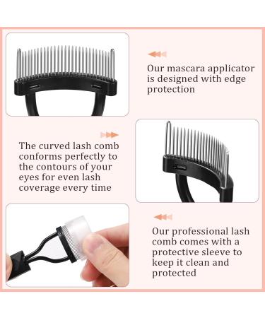 Lash Detangler Tool - Eyelash Separator Curved Design Mascara Comb for Defined Lashes | Seamless Precision Lash Makeup Tool Eye Lash Separator Brush for Women and Teens Perfect Eye Makeup Accessory - Buy Online on GoSupps.com