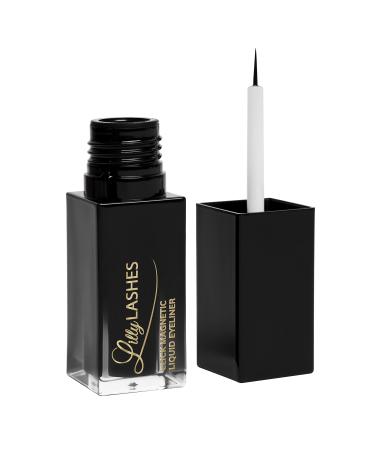 Lilly Lashes Click Magnetic Liquid Eyeliner - Eyelash Glue for Magnetic Eyelashes - Easy to Apply Waterproof Eyeliner Lash Glue for Fake Eyelashes - Black Magnetic Eyeliner to use with Magnetic Lashes Rectangle Box Liqui...