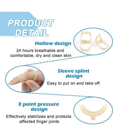 5Pcs Finger Splint Trigger Finger Splint Comfortable Trigger Finger Splint Thumb Brace to Support and Protection for Arthritis Trigger Finger Thumb and Other Finger Conditions(6 7 8 9 10 Sizes) - Buy Online on GoSupps.com