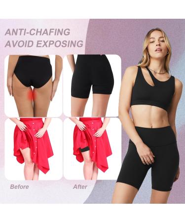 Blongw 3 Pack Women's High Waist Sports Shorts & Leggings - Opaque Hotpants for Yoga & Gym | S-M Black/White/Beige - Buy Online on GoSupps.com