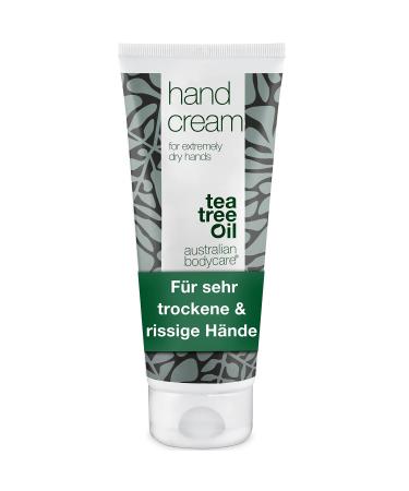 Hand cream 100ml |For very dry handsHand cream for men & women with rough & cracked handsVegan with 100% natural tea tree oil - Buy Online on GoSupps.com