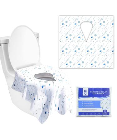 Toilet Seat Covers Disposable 20 Pack BABEnjoy - Extra Large - Disposable Toilet Seat Covers for Kids, Toddlers, Adults, Use for Potty Training, Public Bathroom, Airplane Toilet Seat Cover Spot Style