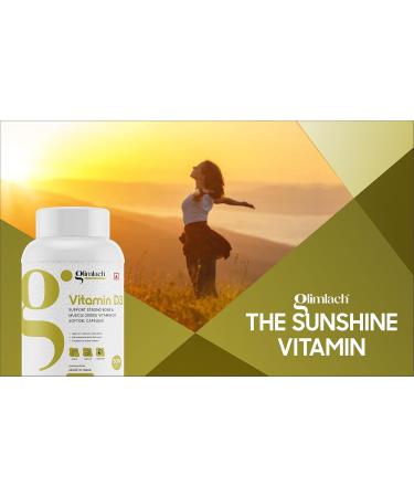 GLIMLACH Vitamin D3 50mcg (2000 IU) Vitamin D Immune Support & Promotes Calcium (Pack of 5 50 Tablet Each Jar) - Buy Online on GoSupps.com
