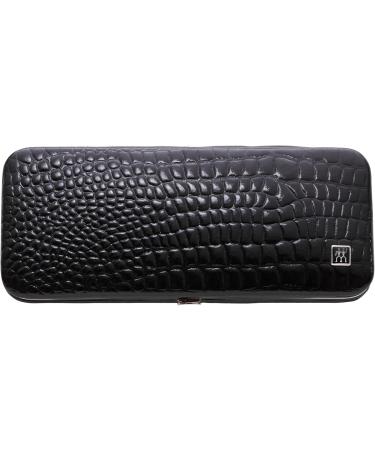 Premium 5-Piece Twin Manicure & Pedicure Set - Cowhide Kroko Edition with Double-Sided Glass Nail File | Complete Nail Care Kit - Buy Online on GoSupps.com