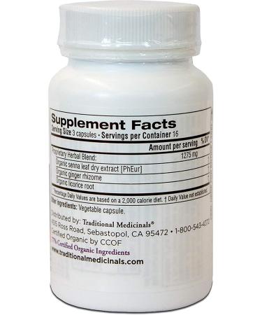 Traditional Medicinals Smooth Move Senna Tea Capsules - Pack of 2 - Buy Online on GoSupps.com