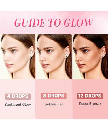  G n rique Self-Tanning Drops Bronzing Sunless Tanner Buildable Organic Natural Formula Liquid Tan Light Safe Suitable for All Skin Types Women Men Face and Body 60mL - Buy Online on GoSupps.com