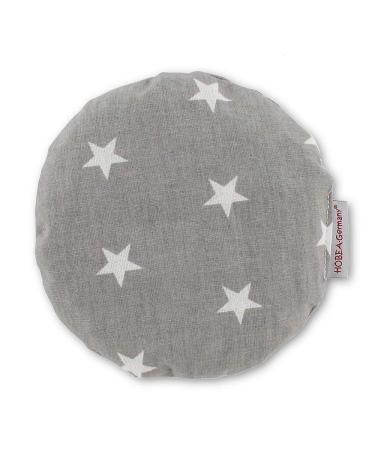 Hobea-Germany cherry core pillow Head pillow Medical product of class 1 grain pillow for babies around in different designs (gray with white stars)