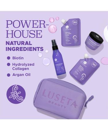 Luseta Biotin & Collagen Hair Strengthen Kit | Travel Size Shampoo Conditioner Hair Mask & Heat Protectant Spray for Hair Growth - Perfect for Damaged Hair - International Shipping Available - Buy Online on GoSupps.com