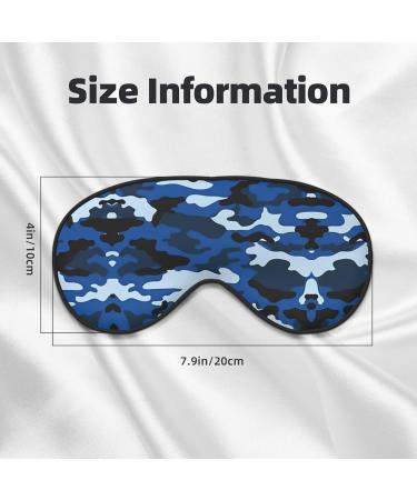 Buy Blue Camo Eye Mask - Soft Adjustable Comfortable Sleep Mask for Men & Women - International Shipping Available - Buy Online on GoSupps.com