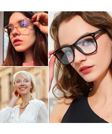 DEOMOR 5-Piece Decorative Retro Glasses Set - Colorful Non-Prescription Transparent Lenses for Stylish Look - Buy Online on GoSupps.com