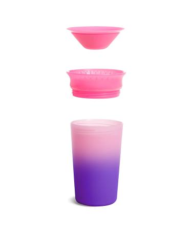 Munchkin Miracle 360 Drinking Cup for Babies & Toddlers - BPA-Free Color Changing Leak-Proof 266ml Pink - Dishwasher Safe 12 Months+ - Buy Online on GoSupps.com