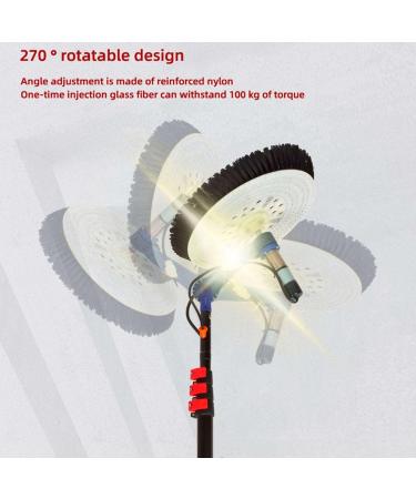 Solar Photovoltaic Panel Cleaning Rotating Brush with Telescopic Pole Professional Electric Cleaning Equipment Robot for Signboard Building Exterior Wall - Buy Online on GoSupps.com