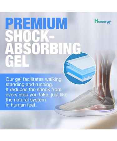 Gel Silicone Heel Cups/Pads - Achilles Tendonitis & Plantar Fasciitis Relief - Size L (M) - 1 Pair - Buy Online on GoSupps.com