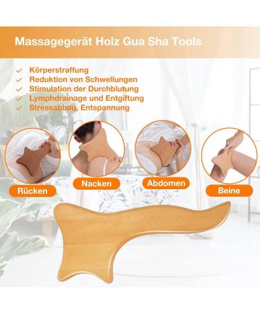3-Piece Maderotherapy Set - Anti-Cellulite Massage Roller & Gua Sha for Pain Relief | Lymphatic Drainage Massager for Neck Legs Back & Body - Buy Online on GoSupps.com