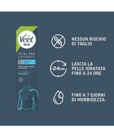  Veet Veet Men Hair Removal Cream for Men Sensitive Skin 200 ml 6 Packs Maxi - Buy Online on GoSupps.com