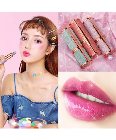 Long-lasting Glitter Star Lipstick Kit | Nourishing Moisturizer & Waterproof Nude Lip Gloss Set - Beauty Essentials - Buy Online on GoSupps.com