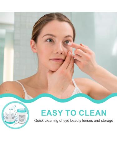 Omevett 8 Pcs Contact Lens Cleaning Case Contact Lenses Barrel Case Contact Lens Washer Cleaner Contact Lens Case Manual Rotation Contact Lens Cleaning Container for Eyes Care - Buy Online on GoSupps.com