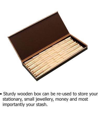 Trippie Day 1 Pre Rolled Cones 50 Pack in Wooden MDF Box with 10 Packing Sticks | 84mm (3.3 inches) - Buy Online on GoSupps.com