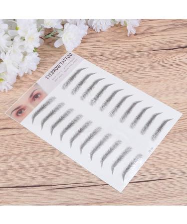 Beavorty 2pcs 3d Eyebrow Stickers Suit Eyebrow Transfer Stickers Artificial Eyebrow Miss Eyebrow Trimming - Buy Online on GoSupps.com