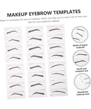 Angoily 6 Pcs Ladies Suits Disposable Makeup Eyebrow Sticker Tool Make up Eyebrow Pencil Girl - Buy Online on GoSupps.com