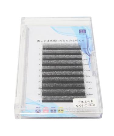 Lashes Clusters Mixed Blooming Fake Eyelashes 10 Rows Artful Grafted Hair False Eyelashes Adhesives for Eyelash Brilliance (C Curl Mixed)