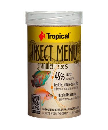 Insect Menu GRANULES Size S 100ml /54g - Fish Food in Granular Form Based on 3 Drowning Insects