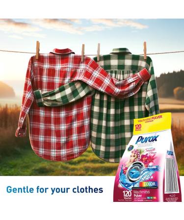 PUROX COLOR SENSUELLE FLEURS Washing Powder (120 Washes) for colored textiles 9.2 kg bag - Buy Online on GoSupps.com