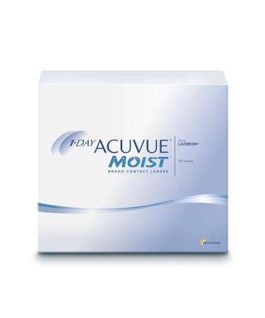 Acuvue Moist 1-day lenses for sensitive eyes & allergy sufferers-daily contact lenses with 2.25 DPT and BC 8.5-UV protection & comfortable wearing comfort-180 lenses