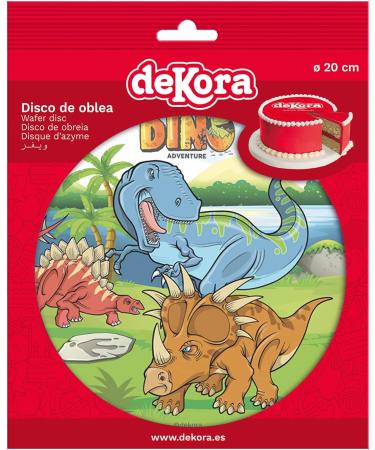 Dekora - 145093 Dinosaur Edible Wafer Paper Cake Topper| Rice Paper | - 20cm - Buy Online on GoSupps.com