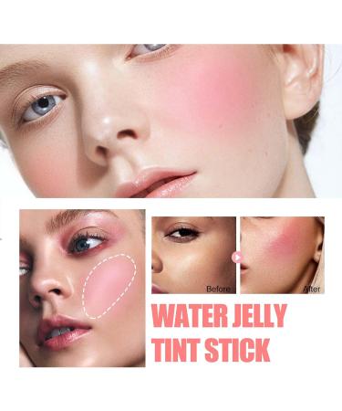 3-in-1 Cheek Lip Tinted Moistured Blush Stick Clear Cream Water Jelly Tint Stick Makeup Cooling Water Jelly Tint For All Skin Tones (D 5g) 5 g (Pack of 1) D - Buy Online on GoSupps.com