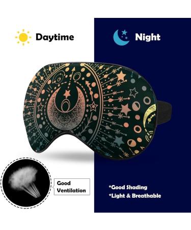 Spirituality and Mysticism Sleeping Mask | Soft Comfortable Eye Mask with Adjustable Head Strap | Light Blindfolds Eye Cover Shade for Travel - Buy Online on GoSupps.com