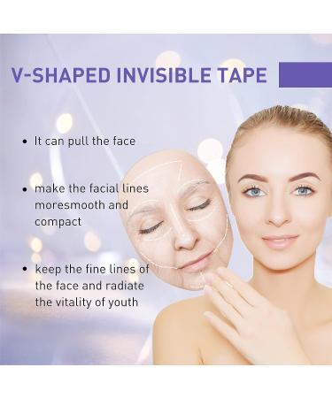 WXYINSPAS 40 Pcs Face Lift Tape for Wrinkles, Jowls, Neck, Eye - Waterproof & High Elasticity V Shape Lift Stickers - Instant Facelift Bands - Buy Online on GoSupps.com