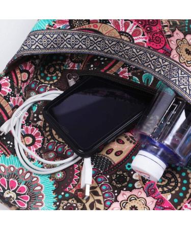 Mookis Yoga Mat Bag | Adjustable Shoulder Strap | Large Size Zipper Pocket | Flower Pattern | Multipurpose - Buy Online on GoSupps.com