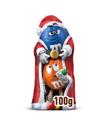M&M's Milk Chocolate Christmas Santa Shape with Mini Chocolate M&M's 100g